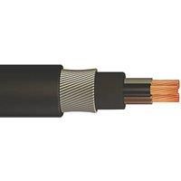 Time 6943X Black 3-Core 2.5mm Armoured Cable 25m Coil (493PY)