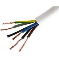 Time 3095Y White 5-Core 0.75mm Flexible Cable 10m Coil (391PF)
