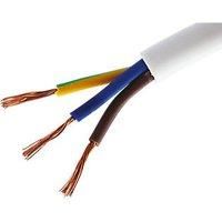 Time 2183Y White 3-Core 0.5mm Flexible Cable 50m Drum (317PF)
