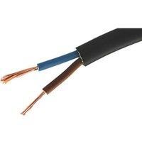 Time 3182Y Black 2-Core 1.5mm Flexible Cable 25m Drum (348PF)