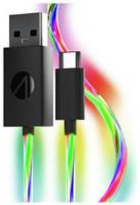 Stealth 2m LED Light Up Twin Play & Charge Cables, Compatible with PS5 and Switch