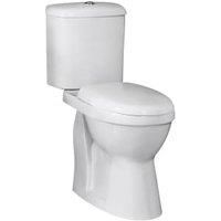 Nuie Ivo Comfort Close Coupled Toilet Push Button Cistern - Standard Seat