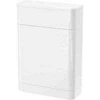 Nuie PMP141 Parade £ Modern Bathroom Floor Standing Contemporary WC Unit (Excludes Pan and Cistern), 550mm x 800mm, Gloss White, 550 mm, 550mm