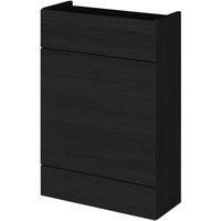 Hudson Reed 600Mm Wc Unit - Compact - Black Woodgrain