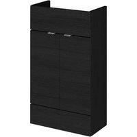 Hudson Reed Compact Fitted Vanity Unit 500mm Wide - Hacienda Black - Flush Bathrooms