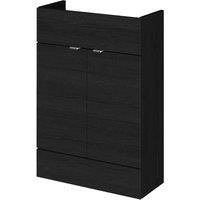 Latitude Run Bowbridge Compact 60cm Free-standing Vanity Unit Base Latitude Run Base Finish: Hacienda Black  - Size: 86cm H X 50cm W X 33cm D