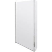 Nuie Pacific L-Shaped Hinged Bath Screen 1430mm H x 808mm W - 6mm Glass