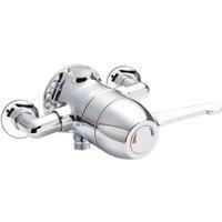 Nuie Exposed Bathroom Sequential Thermostatic Shower Valve Lever Handle Chrome