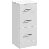 nuie 3 Drawer Unit - Gloss White