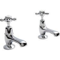 Hudson Reed Topaz Dome Basin Taps and Bath Taps - Chrome