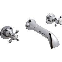 Hudson Reed Topaz Dome Wall Mounted Bath Filler Tap - Chrome