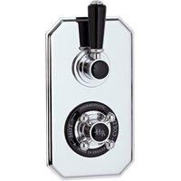 Hudson Reed Topaz Black Twin Concealed Shower Valve