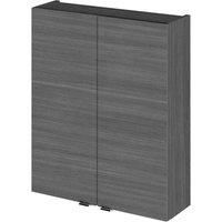 Hudson Reed Fusion Wall Unit 500mm Wide - Anthracite Woodgrain
