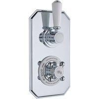 Hudson Reed Topaz Twin Concealed Shower Valve with Diverter Traditional Chrome