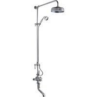 Hudson Reed Topaz Triple Exposed Mixer Shower Shower Kit + Fixed Head+Tap Spout