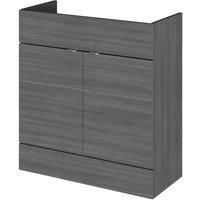 Hudson Reed Grey Avola 800mm Vanity Unit (Full Depth) - Flush Bathrooms