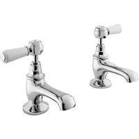 Hudson Reed Topaz Lever Basin Taps - Chrome