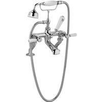 Hudson Reed Topaz Bath Shower Mixer Tap Pillar Mounted - Chrome