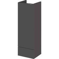 Hudson Reed OFF981 Fusion Modern Bathroom Compact Base Unit, 300mm, Gloss Grey