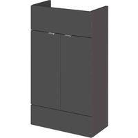 Hudson Reed 500Mm Vanity Unit - Compact - Gloss Grey