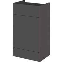 Hudson Reed Fusion WC Unit 500mm Wide - Gloss Grey