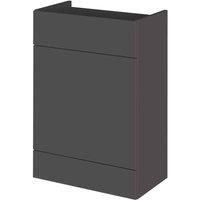 Hudson Reed Fusion WC Unit 600mm Wide - Gloss Grey