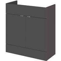 Hudson Reed 800Mm Vanity Unit - Gloss Grey