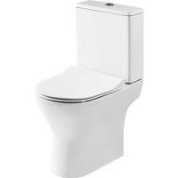 Nuie Freya Rounded Open Back Pan, Cistern & Seat - White