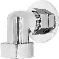 nuie Wall Return Elbow - Chrome, Silver
