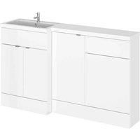 Hudson Reed LH Combination Unit with 500mm WC Unit 1500mm White 1 Taphole