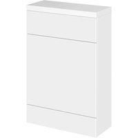 Hudson Reed Fusion Compact WC Unit Polymarble Worktop 600mm Gloss White