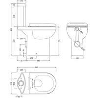 Nuie Ivo Comfort Height Pan & Cistern - White