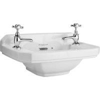Bayswater Fitzroy Traditional 2 Tap Hole Cloakroom Basin - 515mm