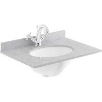 B C Designs BC Designs 600Mm Single Bowl Marble Top 1Th Grey