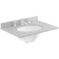 B C Designs BC Designs 600Mm Single Bowl Marble Top 3Th Grey