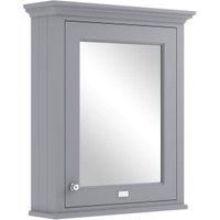 Bayswater Plummett Grey Bathroom Mirror Cabinet - 600mm