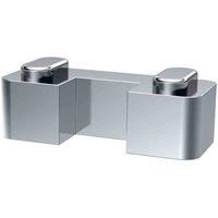 nuie WRSF003 Accessory Modern Bathroom Wetroom Screen Horse Shoe Support Foot, 45mm x 44mm x 30mm, Chrome