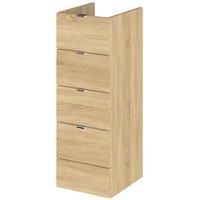 Hudson Reed Fusion 300Mm Drawer Unit - Natural Oak