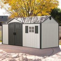 12'5" x 8' Lifetime New Edition Single Entrance Plastic Shed (3.76m x 2.38m)