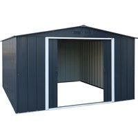 Sapphire 10x8 Apex Metal Garden Shed - Assembly Service Available