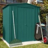 6' x 5' Lotus Heritage Green Apex Metal Shed (1.84m x 1.54m)