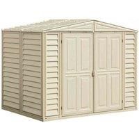 Saffron 8ftx5ft Vinyl Shed Including Foundation Kit