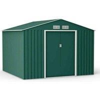 11' x 15' Lotus Orion Apex Metal Shed with Foundation Kit (3.30m x 4.46m)