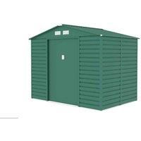 9' x 7' Lotus Hypnos Apex Metal Shed - Green (2.77m x 1.95m)