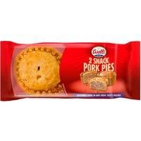 Wall's 2 Snack Pork Pies 130g