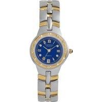 Krug-Baumen Diamond Ladies Gold and Silver Watch with Stainless Steel Two-Tone Strap