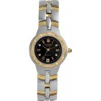 Krug-Baumen Diamond Ladies Gold and Silver Watch with Stainless Steel Two-Tone Strap