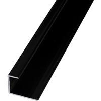 Mermaid Laminate Shower Wall Panel Trims End Cap in Black