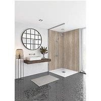 Splashwall Elite Matt Sovana 1 sided Shower Wall panel kit (L)2420mm (W)1200mm (T)11mm