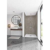 Mermaid Elite Gold Stone Post Form Single Shower Panel 2420 x 1200mm